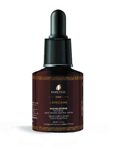 Huile majestueuse L'Africaine en flacon serum 30 ml